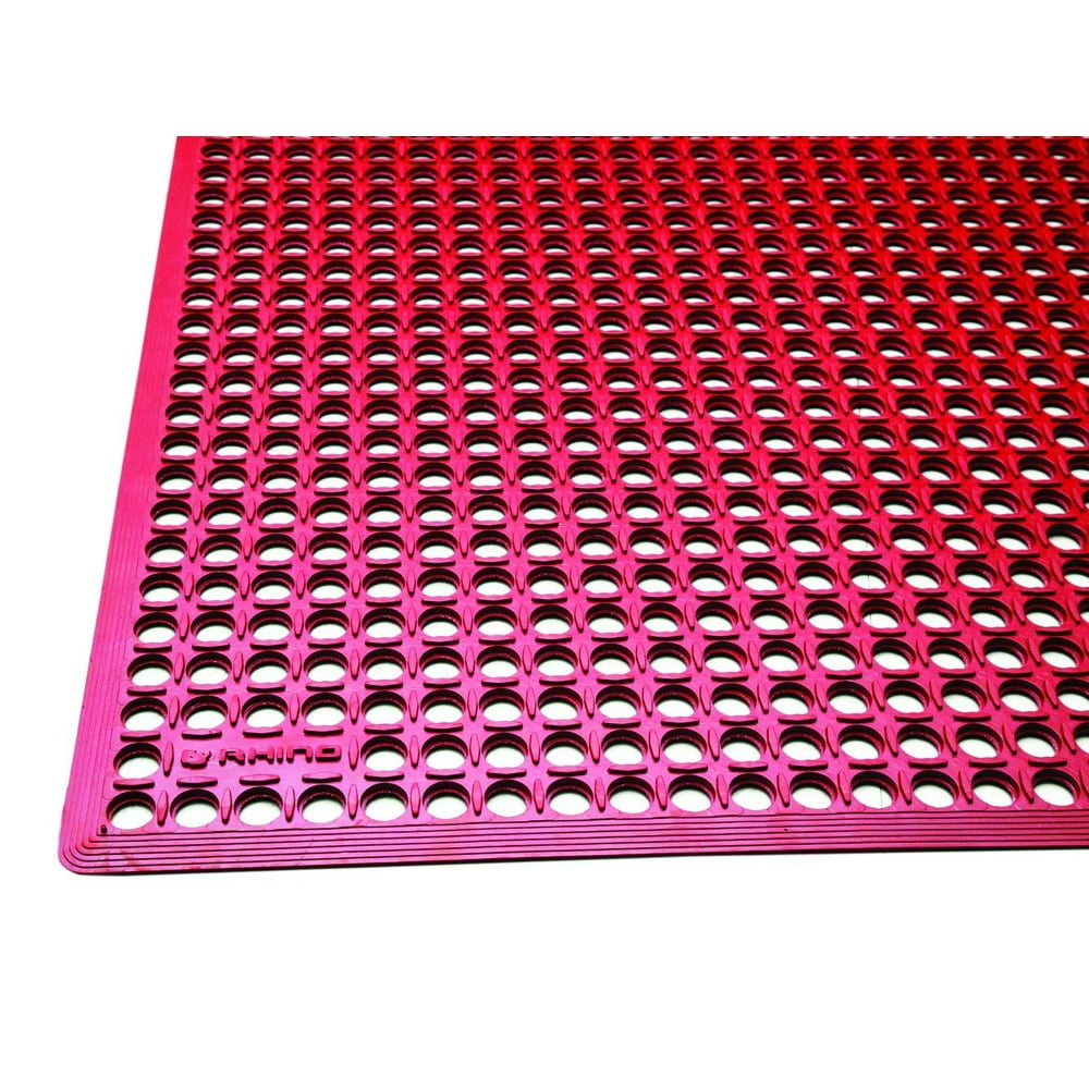 3' x 15' Mat, 36" x 180" Rubber Mat, Bathroom Mat, Indoor Commercial Kitchen Mat, Industrial