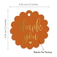 thumbnail image 6 of Inkdotpot 50 Pack Real Gold Foil Paper Tags Thank You Bridal Shower Favor Hang Tags, 6 of 7
