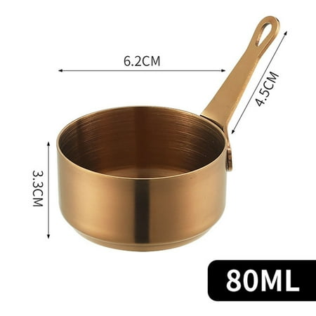 

Pot Gravy Stainless Steel Milk Pot Mini Sauce Pan Small Saucepan Nonstick- Kitchen Dining & Bar