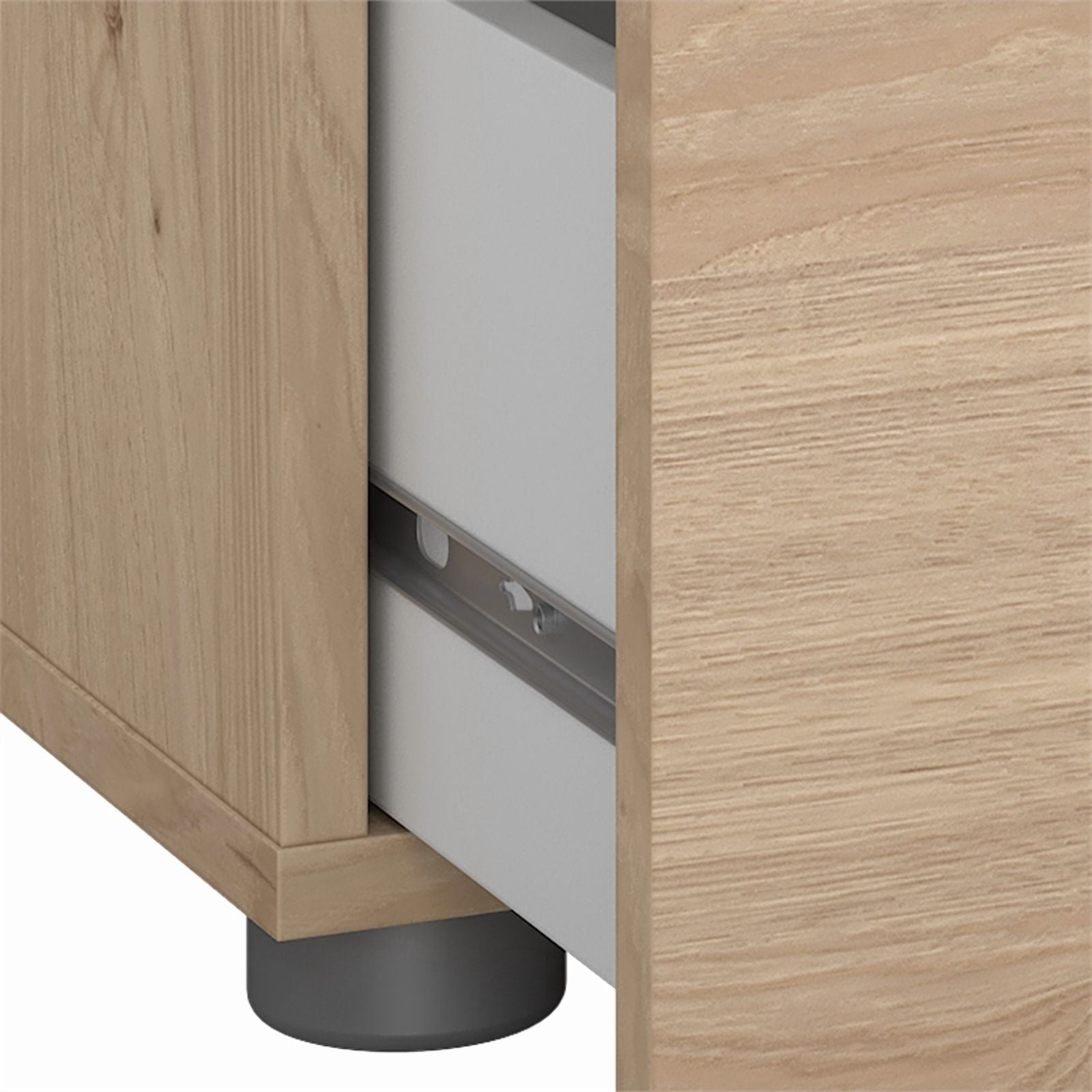Tvilum Loft 2 Drawer Jackson Hickory Nightstand - Set of 2