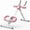 pink, variant on UPGO Foldable Ab Machine for Home, Adjustable Core Trainer Fitness Equipment for Body Shaping with LCD Display