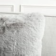 thumbnail image 5 of Safavieh Flayn 18" x 18" Contemporary Faux Fur Decorative Pillows, Gray (Set of 2), 5 of 6