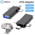 Universal 3 in 1 OTG Adapter Data Transmission Converter For Apple