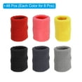 thumbnail image 3 of Uxcell Sports Wristbands, Athletic Cotton Terry Cloth Absorbent Wrist Sweatband for Tennis, Multicolor 48 Pack, 3 of 7
