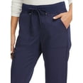 Scrubstar Women's Ultimate Stretch Twill Yoga Drawstring Cargo Jogger Scrub Pant Petite
