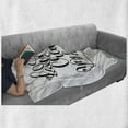 thumbnail image 5 of Saying Soft Flannel Fleece Throw Blanket, Classic Monochrome Cursive Style Written Learn to Create Your Dream Text Graphic, Cozy Plush for Indoor and Outdoor Use, 50" x 70", Black White, by Ambesonne, 5 of 5