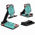 thumbnail image 2 of WIRESTER Black Foldable Phone Stand for Desk, Adjustable Portable Cell Phone Holder for iPhone 17, 16, 15, 14 and Android Smartphones - Christian Bible Verses Philippians 4:13, 2 of 6