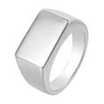 thumbnail image 5 of QQTDFG Men Women Vintage Gray Stainless Steel Ring Band Wedding Jewelry Gift Size 7-12-Silver-7, 5 of 9