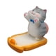 thumbnail image 4 of Soporte para teléfono con forma de animal, soporte para teléfono móvil, regalo de cumpleaños, soporte de escritorio de resina. Gato gris, 4 of 7