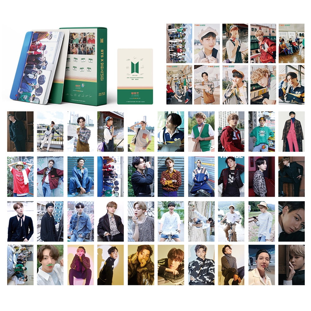 54Pcs/Box KPOP BTS Lomo Card Set Album Mini Photo Card Postcard Bangtan Boys Collective