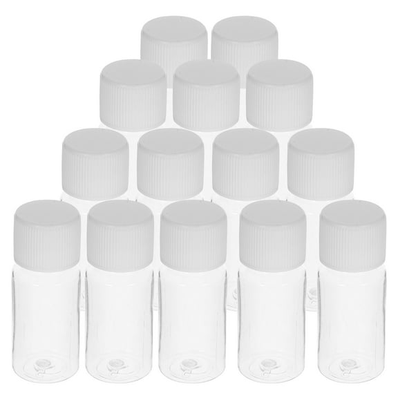 25pcs Refillable Transparent Plastic Bottles for Storage 10ml Ideal for Travel and Airline