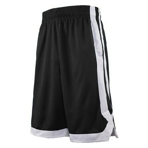 TopTie 2-Tone Basketball Shorts For Men with Pockets, Pocket Training Shorts-2 Pack Black-L