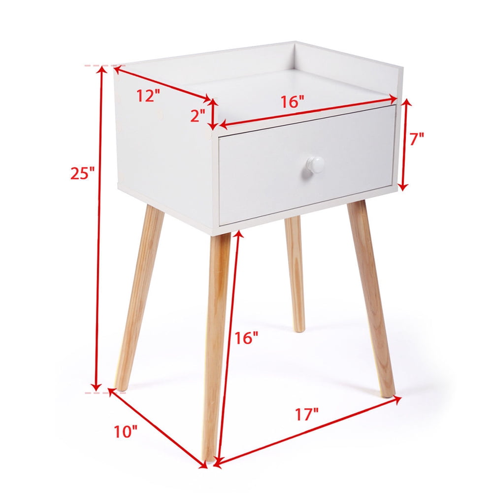 Kadyn Set of 2 Bedside End Table Wooden Bedside End Table, Accent Tables Living Room for Living Room, Bedroom and Office, White Kadyn Set of 2 Bedside End Table Wooden Bedside End Table, Accent Tables Living Room for Living Room, Bedroom and Office, White