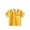 A-577Yellow, variant on MEZZALL Kids Boys Girls Short Sleeve Polo Shirt Solid Color Button Closure Casual Comfortable & Soft Fabric Toddler Daily Wear Fashionable / 3-4 Years