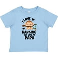 thumbnail image 3 of Inktastic Monkey I Love Hanging out with My Papa Boys or Girls Baby T-Shirt, 3 of 5