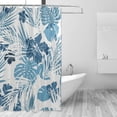 thumbnail image 2 of Coolnut Plants Flowers Bathroom Waterproof Shower Curtain Set, 60"X72" Bathtub Curtain with 12 Hooks for Bathroom Decor,Hotel,Room, 2 of 6