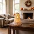 thumbnail image 5 of Halloween Wicker Ghost Decor Lantern, 12.2" Rustic Rattan Style Lamp Shade Centerpiece for Halloween Fall Autumn Thanksgiving Table Mantel Party Home Office Decoration, 5 of 9