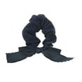 thumbnail image 4 of Unique Bargains 1 Pc Grace Hair Scarf Scrunchies Hair Ties Navy Blue, 4 of 5