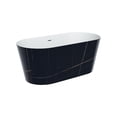thumbnail image 1 of A&E Bath and Shower Ranya 60 In. X 28.7 In. Freestanding Bathtub In Black Marble, 1 of 1