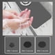 thumbnail image 2 of (Negro y gris) estera absorbente para grifo lavabo de secado rápido resistente a la suciedad impermeable y a prueba de moho (), 2 of 8