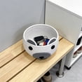 thumbnail image 5 of Cute Woven Rope Storage Basket for Nursery - Round Organizer with Bear Handles, Perfect for Toys, Blankets, Cosmetics & Small Items - Adorable Gift Basket White, 5 of 6