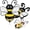 Bee, variant on 24 Pcs Pink Bow Party Paper Plates Disposable Coquette Bowknot Shape Plates Cute Bow Theme Party Decorations for Dinner Dessert Picnic Birthday Wedding Baby Shower Bachelorette Supplies