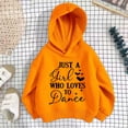 thumbnail image 3 of WEIYLL Girls Hoodies And Sweatshirts Kids Sports Shirt Letter Print Pullover Tracksuit With No Pocket Orange Winter Clothing 3-4 Years, 3 of 3