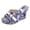 Light Blue, variant on Rokment Womens Platform Wedge Dress Sandals 2026 Summer Fashionable Ripped Denim Leather Patchwork Buckles Casual Chunky High Heels Slip on for Ladies Woman Blue Size 6