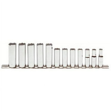 Proto J52205 12 Piece 6 Point 3/8" Drive Metric Deep Socket Set