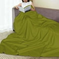 thumbnail image 6 of Sikiie Olive Ultra-Soft Micro flannel Blanket Luxury All Seasons Warm Blanket for Bedding Sofa and Travel (4 sizes)-50"x40", 6 of 7