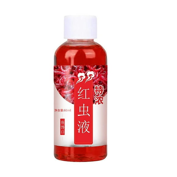60ml Liquid Blood Worm Scent Fish Attractant Spray Flavor Additive Fishy Lure, Strong Fish Attractant