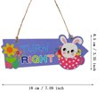thumbnail image 3 of Halloween Decorations Outdoor Creative Easter Party Crafts Decor DIY Handmade Rabbit Wooden Sign Hangings, 3 of 4