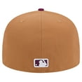 thumbnail image 4 of Men's New Era Brown/Purple Los Angeles Dodgers Two-Tone Color Pack 59FIFTY Fitted Hat, 4 of 6
