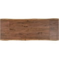 thumbnail image 3 of Extension Dining Table with Wooden Live Edges, Brown, 3 of 5
