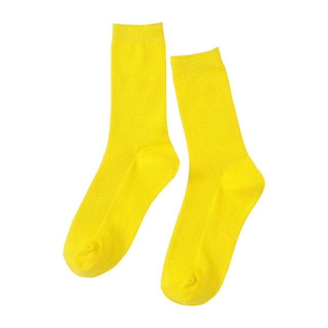 FYDUU Chaussettes Mi-Mollet Décontractées pour Femmes Chaussettes de Randonnée pour Femmes Couleur Unie Chaussettes Mi-Mollet pour Femmes Chaussettes Longues d'Automne Chaussettes Décontractées Confortables Chaudes Douces