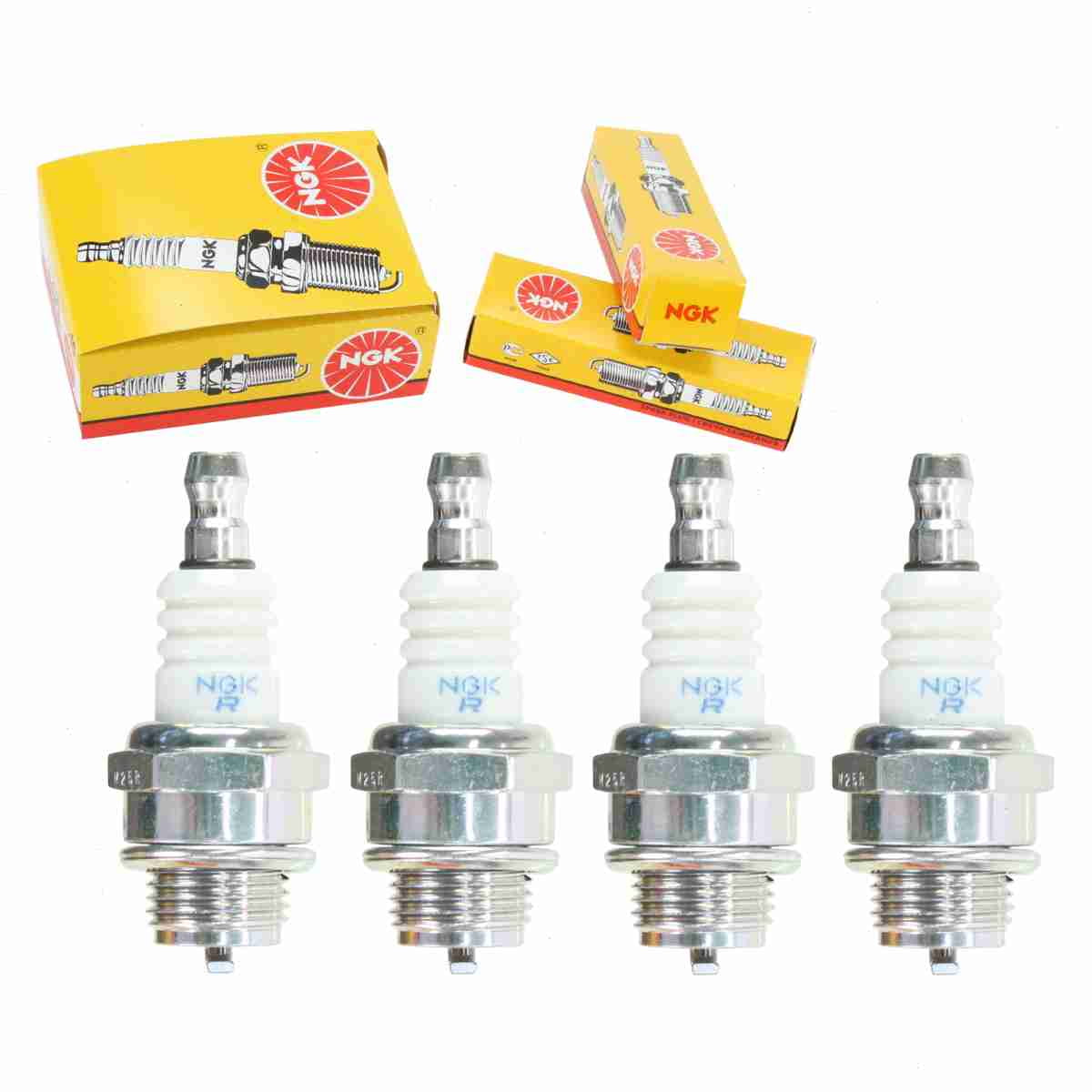4 pc NGK 7421 Standard Spark Plugs for 018-00546-211 065-01404-70 150265060 245 293918 4113202S 6022 6025 77-306 840 840C 92070-2060 98073-56744 AR7N CSR45 E3.12 E7199-67740 FF-12 L6RC RCJ8 W20M-U