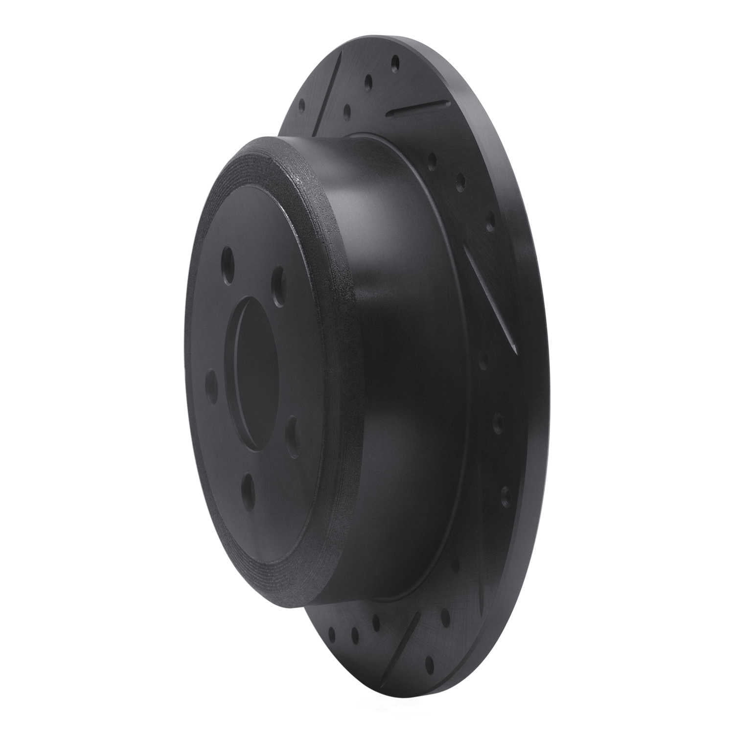 Dynamic Friction Company 633-42019L DFC Brake Rotor - Drilled And Slotted - Black