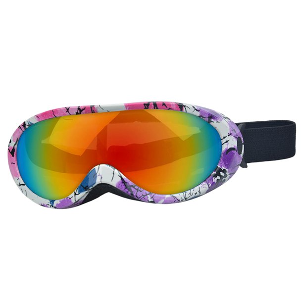Mujeres Hombres Protección ejercicio de invierno libre Esquí nieve Gafas nducción Gafas de terre Gafas de protección ocular Rosado morado DYNWAVEMX Gafas de esquí
