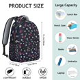 thumbnail image 6 of "Fashion Forward Sunflower Floral Backpack - Extra Large Capacity Campus Bag with Laptop Pocket, Stylish Wildflowers Theme, Padded Shoulder Straps", 6 of 6