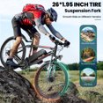 thumbnail image 4 of Gocio 500W Electric Bike for Adults, 26" Mountain Electric Bicycle with 5 Riding Modes Ebike, 48V 7.8Ah Battery, 21 Speed, 19.8 mph Aluminum Alloy Electric Commuter Bike UL2849, Ebike for Man, 4 of 9