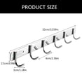 thumbnail image 5 of 2Pcs Stainless Steel 32cm Hanger with 6 Hooks Household Organization Accessories, 5 of 11