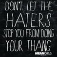 thumbnail image 2 of Junior's Mean Girls Don’t Let the Haters Stop You Graphic Crop T-Shirt Black Small, 2 of 4