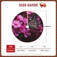 thumbnail image 2 of Lukts Pink Blossoms Butterfly Print Color Life Christmas Tree Skirt, Winter Holiday Tree Mat Decoration ,Can be Used as A Shawl-36", 2 of 6