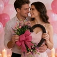 thumbnail image 2 of 18Inch Valentine's Day Wreaths, Heart Shaped Door Decoration Spring Decor Front Door Sign with Ribbon Bow,Artificial Wedding Garland for Indoor and Outdoor Use, 2 of 5