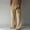Yellow, variant on Men's Linen Harem Pants Casual Baggy Cotton Solid Color Loose Frog Button Elastic Waist Pocket