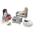 thumbnail image 5 of Badger Basket Doll Living Room Furniture Set for 18 inch Dolls - Gray/White, 5 of 6
