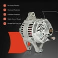 thumbnail image 6 of A-Premium Alternator Compatible with Jeep Wrangler 2001-2002, TJ 2001-2002 & Dodge Dakota 2001-2002, 2.5L, 12V 117A 6-Groove Pulley Clockwise, Replace# 56028686AA, 1210003800, 6 of 9