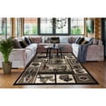 thumbnail image 3 of MDA Home Wild Life Black Polypropylene Area Rug - 8'1'' x 10'5'', 3 of 6