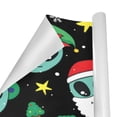 thumbnail image 2 of Wrapping Paper Gift Wrap – Alien Santa Claus – 1, 2 or 3 Rolls - 58 x 23 (1 Roll), 2 of 3