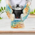 thumbnail image 5 of Abstract Flowers Oven And Pot Holders Sets, Heat Resistant Pads Kitchen Decor for Cooking Baking BBQ Grilling, Christmas Kitchen Gifts, 5 of 6